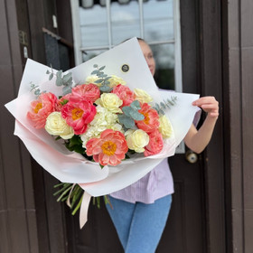 Bouquet with peonies