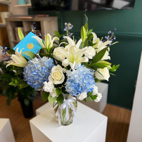 White and Blue Bouquet