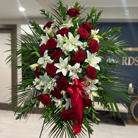 Lily and Rose Tribute Spray