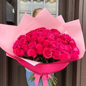 TOP BOUQUET 50 pink roses